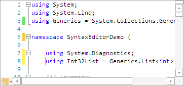 SyntaxEditorLineModificationMarks