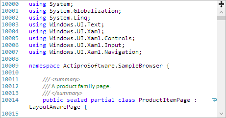 SyntaxEditorLineNumbersOrigin